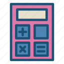 finance calculator, mortgage loan, percentage icon