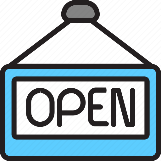 Banner, business, finance, open, shop icon - Download on Iconfinder