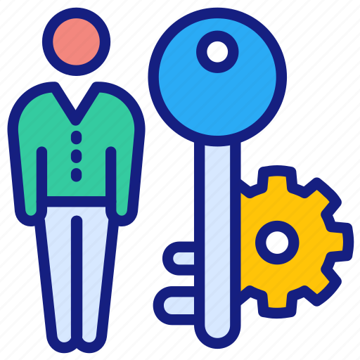 Key, person, vip, important, male, business, employee icon - Download on Iconfinder
