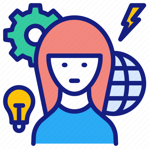 Brainstorming, brain, lightbulb, lightning, brainstorm, creative, human icon - Download on Iconfinder