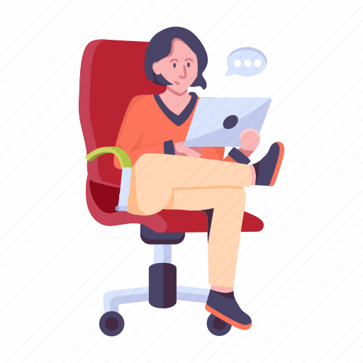 Businessman, business person, online employee, remote job, remote work icon - Download on Iconfinder