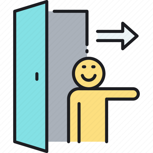 Door, exit, sign out icon - Download on Iconfinder