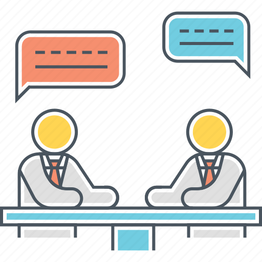 Meeting, business meeting, chat, client meeting, conference, dialogue, discussion icon - Download on Iconfinder