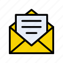 email, envelope, inbox, message, open