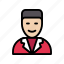 avatar, businessman, employee, male, user 