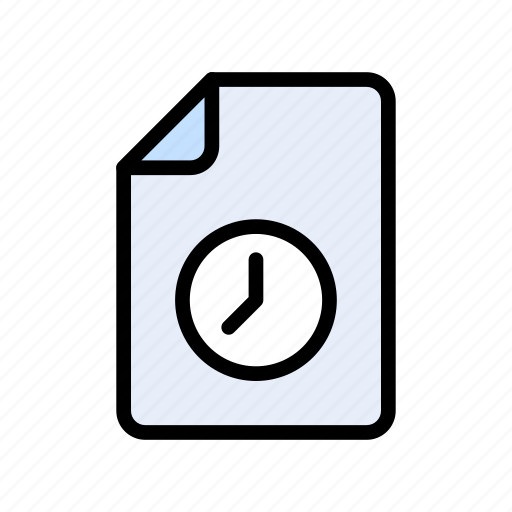 Deadline, document, file, form, stopwatch icon - Download on Iconfinder