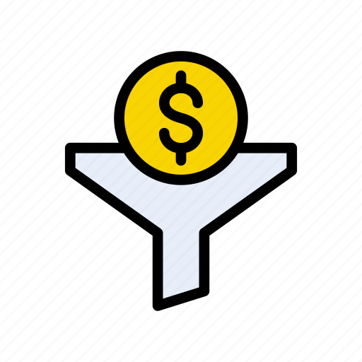 Dollar, filter, funnel, money, sort icon - Download on Iconfinder