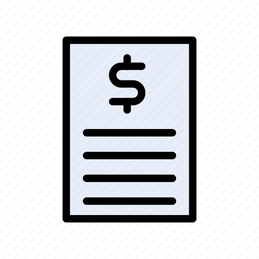 Bill, document, invoice, page, sheet icon - Download on Iconfinder