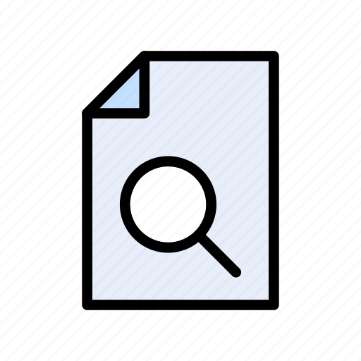 Document, file, magnifier, search, sheet icon - Download on Iconfinder