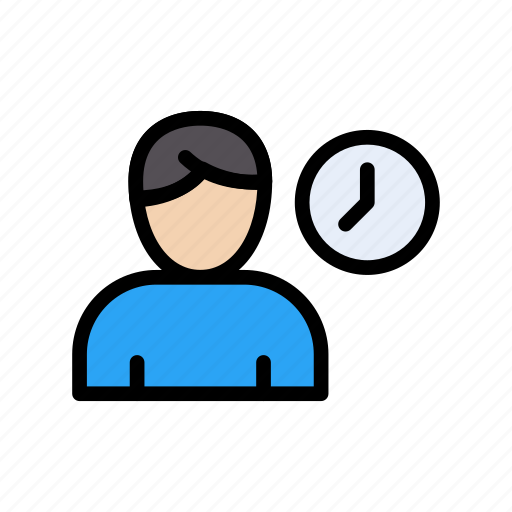 Avatar, hours, management, time, working icon - Download on Iconfinder