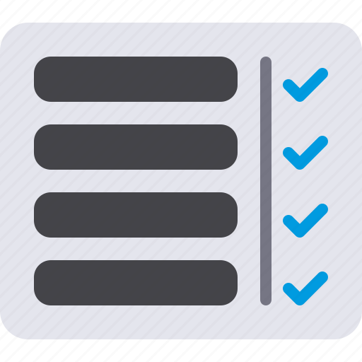 Check, flat icon, checklist, list, document, checkbox, business icon - Download on Iconfinder