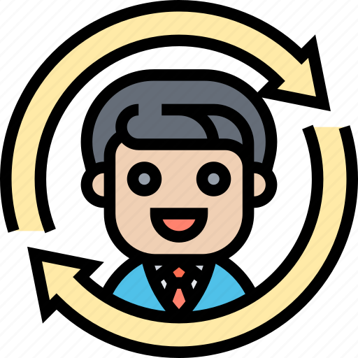 Employee, turnover, replacing, employment, resignation icon - Download on Iconfinder