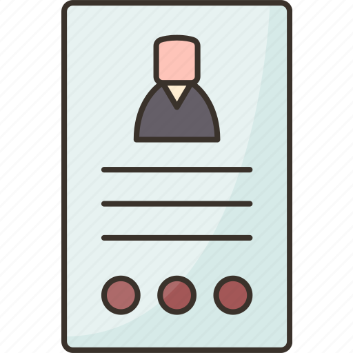 Resume, curriculum, vitae, profile, job icon - Download on Iconfinder