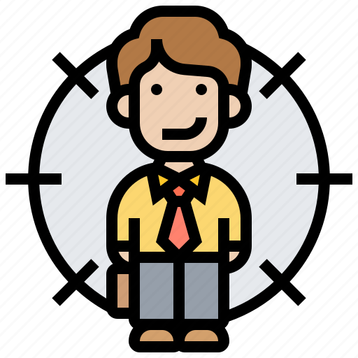 Employee, headhunter, recruitment, resources, target icon - Download on Iconfinder