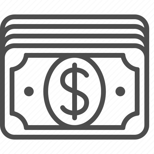 Banknote, bill, cash, dollar, money, stack icon - Download on Iconfinder