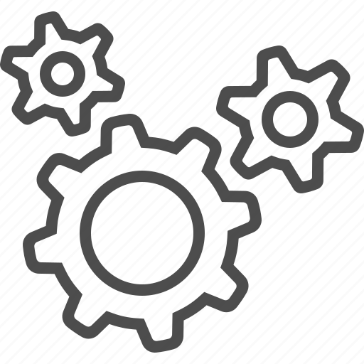 Cogs, gears, mechanism, sprockets icon - Download on Iconfinder