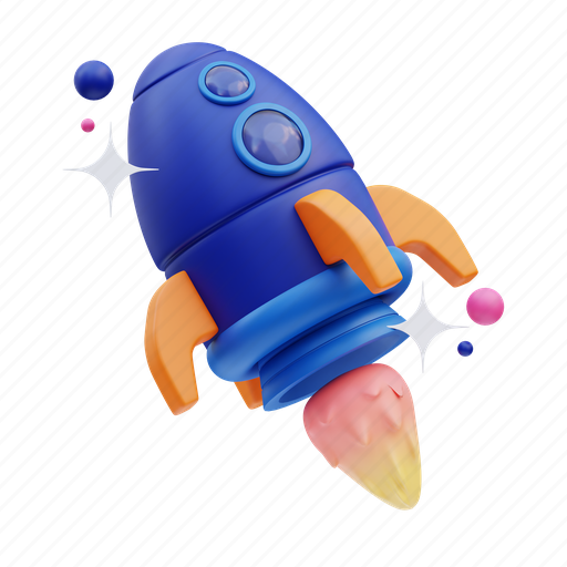 Rocket, space, business, office, modern, finance, communication 3D illustration - Download on Iconfinder
