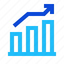 arrow, blue, business, chart, marketting, office, project