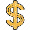 business, currency, dollar, finances, money, sign