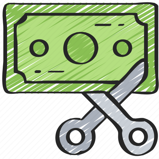 Banking, business, coins, costs, cut, finances, profit icon - Download on Iconfinder