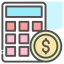calculator, coin, dollar, money 