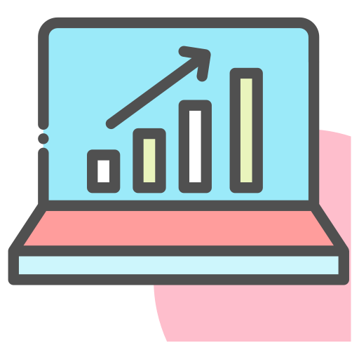 Analytics, graph, laptop, statistics icon - Free download