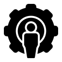 person, management, avatar, people, user, gear, setting, cogwheel