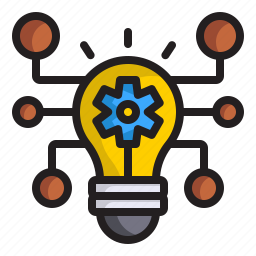 Innovation, network, idea, electronics, electricity, light, bulb icon - Download on Iconfinder