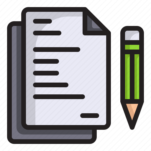 Paper, document, pencil, paperwork, office, material, files and folders icon - Download on Iconfinder