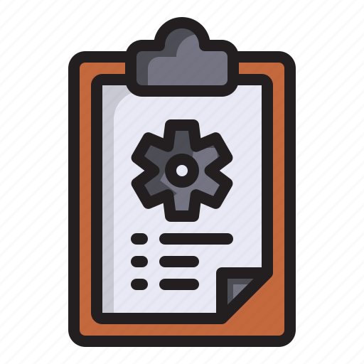 Setting, clipboard, verification, checking, task, list, files and folders icon - Download on Iconfinder
