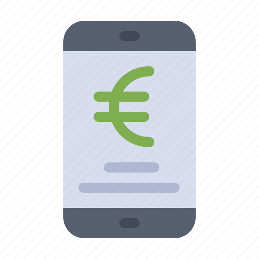 Euro, mobile, online, payment, shopping icon - Download on Iconfinder