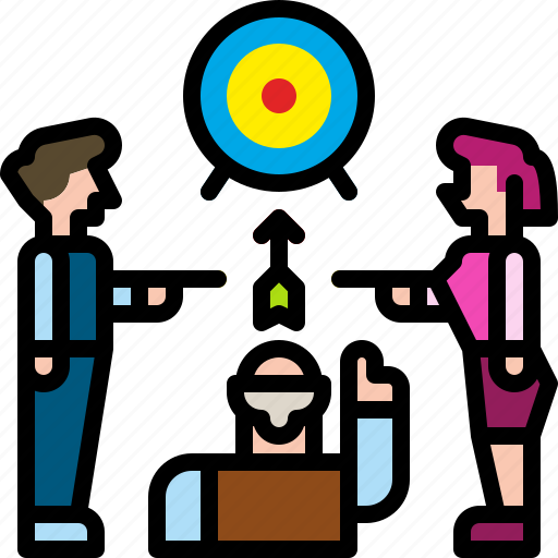 Arrow, business, goal, success, target, team, teamwork icon - Download on Iconfinder
