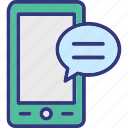chat screen, communication, mobile chat, mobile message