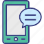 chat screen, communication, mobile chat, mobile message 