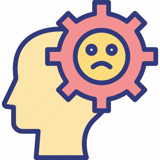 Brain breakage, depression, failure mark, mental downfall, system error icon - Download on Iconfinder