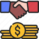 financial, agreement, money, agree, handshake