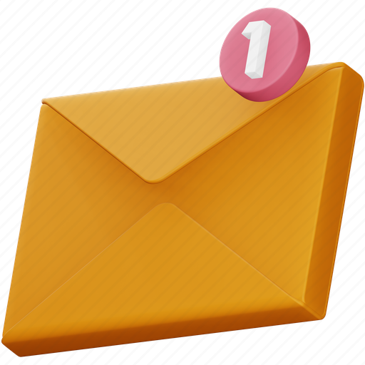 Business, message, notification, envelope, email, letter, inbox 3D illustration - Download on Iconfinder