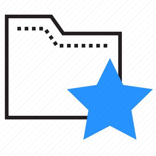 Data, favorite, folder, star icon - Download on Iconfinder