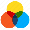 circle, colors, palette, scheme