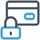 atm card, atm lock, safety, secured atm card icon