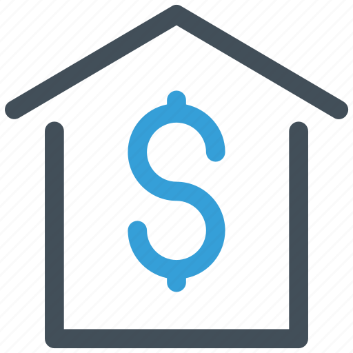Dollar, home, house, money icon icon - Download on Iconfinder