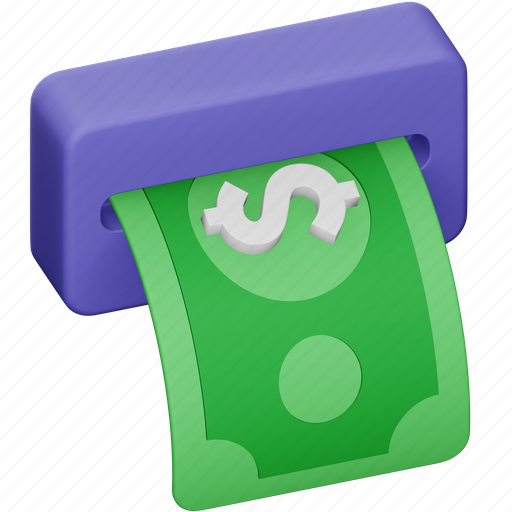 Withdrawal, business, money, cash, banking, dollar, atm icon - Download on Iconfinder