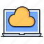 laptop, data, remote, cloud storage 