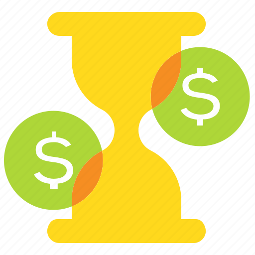 Deadline, hourglass, money, time icon - Download on Iconfinder