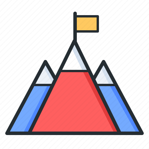 Mission, goal, mountain, achievement icon - Download on Iconfinder