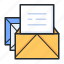 newsletter, mail, correspondence, documents 