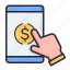 smartphone, online, transactions, pay per click 