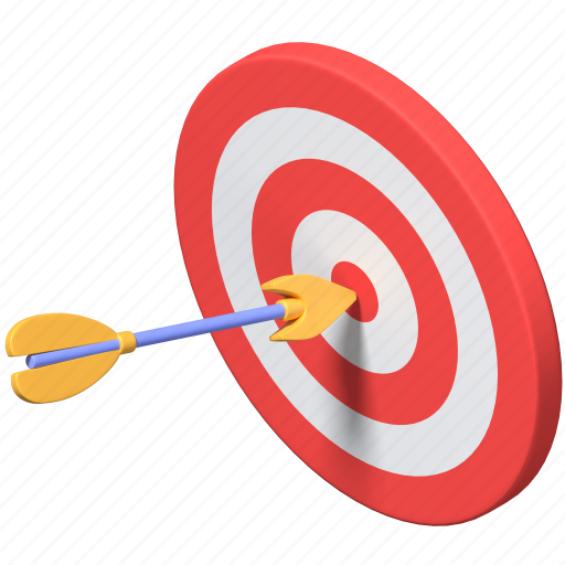 Target, aim, arrow, darts 3D illustration - Download on Iconfinder