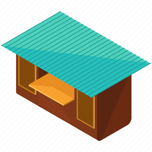 Stand, towel, building, equipment, food icon - Download on Iconfinder