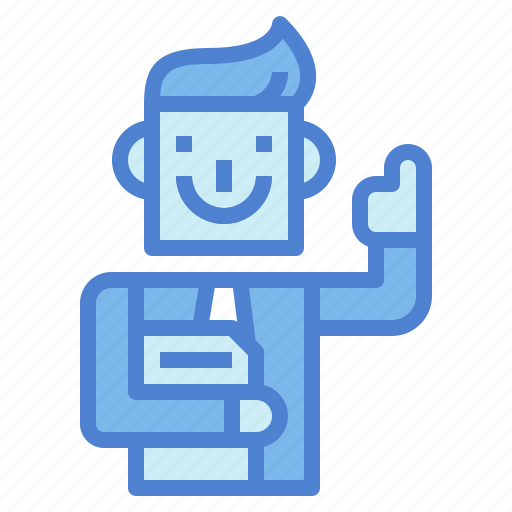 Businessman, good, man, office, trumbs, up icon - Download on Iconfinder